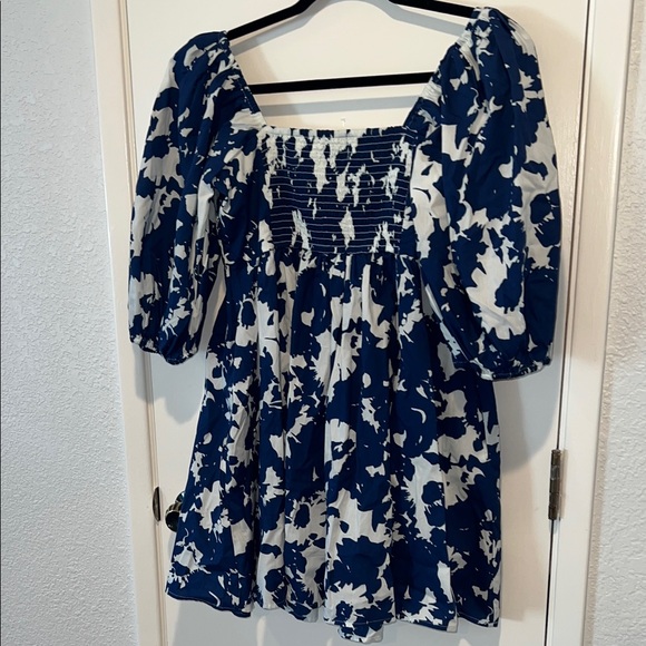 Abercrombie & Fitch Dresses & Skirts - Abercrombie & Fitch  Emerson Poplin Puff Sleeve Mini Dress